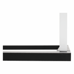 Casa si Gradina - Sanitare - Suporturi si accesorii baie - Suporturi baie - Suport pt. prosoape, alb/negru, KOMO NEW - Infinity.ro