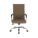 Casa si Gradina - Mobilier - Scaune si fotolii - Scaune - Scaun de birou, piele eco/metal, taupe/crom, FARAN - Infinity.ro