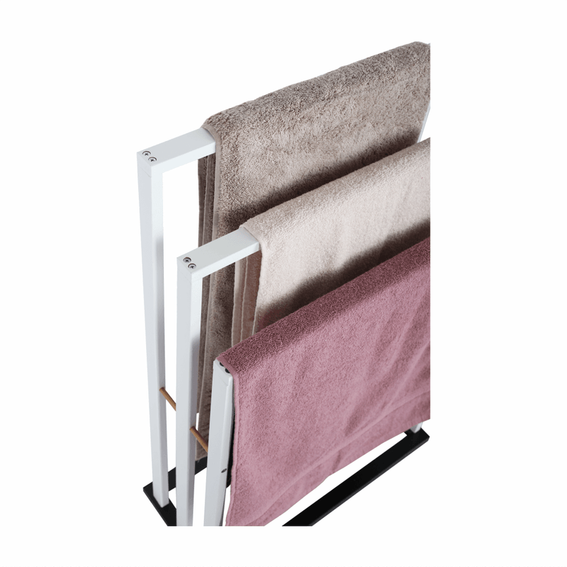 Casa si Gradina - Sanitare - Suporturi si accesorii baie - Suporturi baie - Suport pt. prosoape, alb/negru, KOMO NEW - Infinity.ro