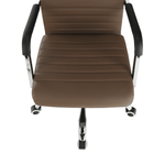 Casa si Gradina - Mobilier - Scaune si fotolii - Scaune - Scaun de birou, piele eco/metal, taupe/crom, FARAN - Infinity.ro