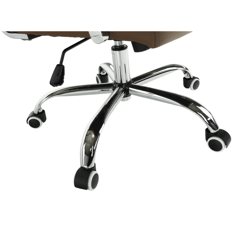 Casa si Gradina - Mobilier - Scaune si fotolii - Scaune - Scaun de birou, piele eco/metal, taupe/crom, FARAN - Infinity.ro