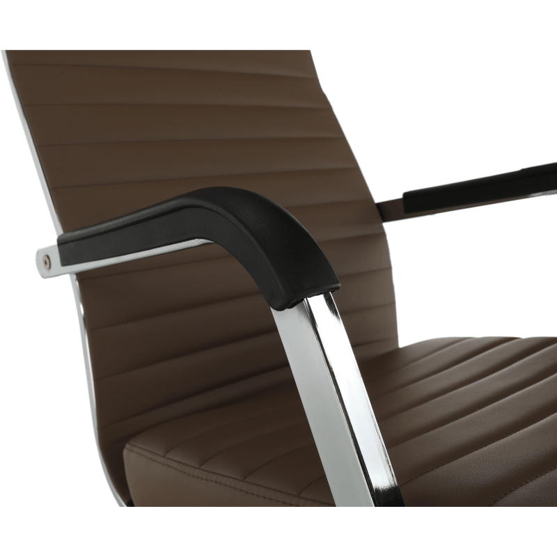 Casa si Gradina - Mobilier - Scaune si fotolii - Scaune - Scaun de birou, piele eco/metal, taupe/crom, FARAN - Infinity.ro