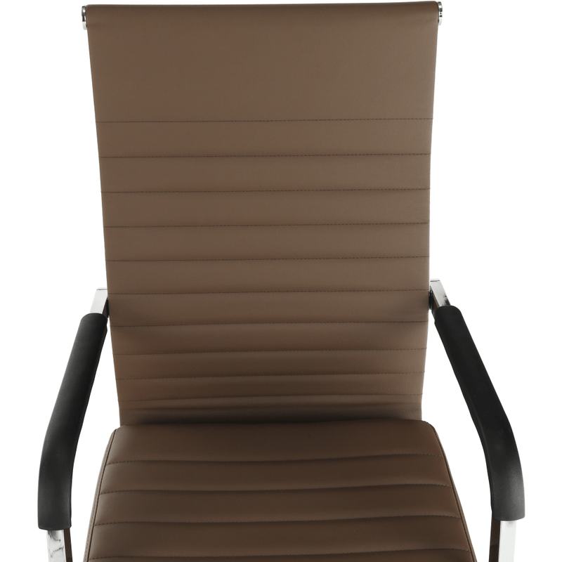 Casa si Gradina - Mobilier - Scaune si fotolii - Scaune - Scaun de birou, piele eco/metal, taupe/crom, FARAN - Infinity.ro