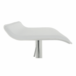 Casa si Gradina - Mobilier - Scaune si fotolii - Scaune - Scaun de bar, piele ecologica alb/crom LARIA NEW - Infinity.ro