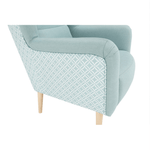 Casa si Gradina - Mobilier - Scaune si fotolii - Scaune - Scaun de design, tesatura mentol/model, BELEK - Infinity.ro