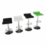 Casa si Gradina - Mobilier - Scaune si fotolii - Scaune - Scaun de bar, piele ecologica alb/crom LARIA NEW - Infinity.ro