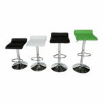 Casa si Gradina - Mobilier - Scaune si fotolii - Scaune - Scaun de bar, piele ecologica alb/crom LARIA NEW - Infinity.ro