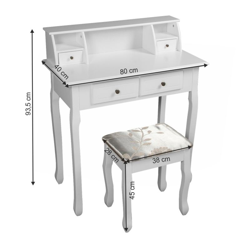 Casa si Gradina - Mobilier - Comode si corpuri - Masute de toaleta - Masuta de toaleta, alb, RODES NEW - Infinity.ro