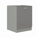 Casa si Gradina - Mobilier - Dulapuri si sifoniere - Dulapuri - Dulap inferior, gri lucios, PRADO 60 D 1F ZB - Infinity.ro