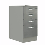 Casa si Gradina - Mobilier - Dulapuri si sifoniere - Dulapuri - Dulap inferior, gri lucios, PRADO 40 D 4S - Infinity.ro