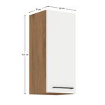 Casa si Gradina - Mobilier - Comode si corpuri - Corpuri bucatarie - Cabinet superior, stejar Lancelot/alb extra lucios HG, VEGA 30 G-72 1F - Infinity.ro