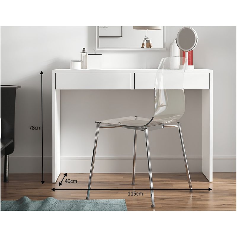 Casa si Gradina - Mobilier - Comode si corpuri - Masute de toaleta - Masuta de toaleta/masa de birou,  alba, VIOLET - Infinity.ro