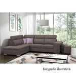 Casa si Gradina - Mobilier - Canapele si coltare - Coltare - Coltar, material maro/violet deschis, stanga, LANZA - Infinity.ro