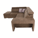 Casa si Gradina - Mobilier - Canapele si coltare - Coltare - Coltar, material maro/violet deschis, stanga, LANZA - Infinity.ro