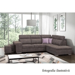 Casa si Gradina - Mobilier - Canapele si coltare - Coltare - coltar, material maro/violet deschis, dreapta, LANZA - Infinity.ro