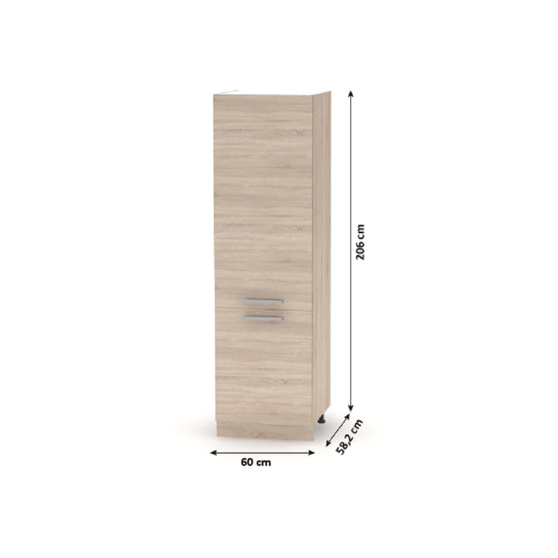 Casa si Gradina - Mobilier - Comode si corpuri - Corpuri bucatarie - Cabinet pentru produse alimentare, stejar sonoma, NOVA PLUS NOPL-081-60 - Infinity.ro