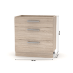 Casa si Gradina - Mobilier - Comode si corpuri - Corpuri bucatarie - Cabinet inferior 80, stejar sonoma, NOVA PLUS NOPL-064-0S - Infinity.ro