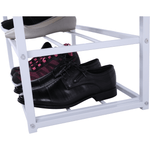 Casa si Gradina - Mobilier - Organizare si depozitare - Bancute - Banca cu rafturi pantofi, negru/alb, LYROS - Infinity.ro