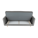 Casa si Gradina - Mobilier - Canapele si coltare - Coltare - Canapea tapitat 3 locuri, material textil gri, AMEDIA - Infinity.ro