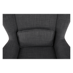 Casa si Gradina - Mobilier - Scaune si fotolii - Fotolii - Fotoliu balansoar, material textil gri/lemn, HARPER - Infinity.ro