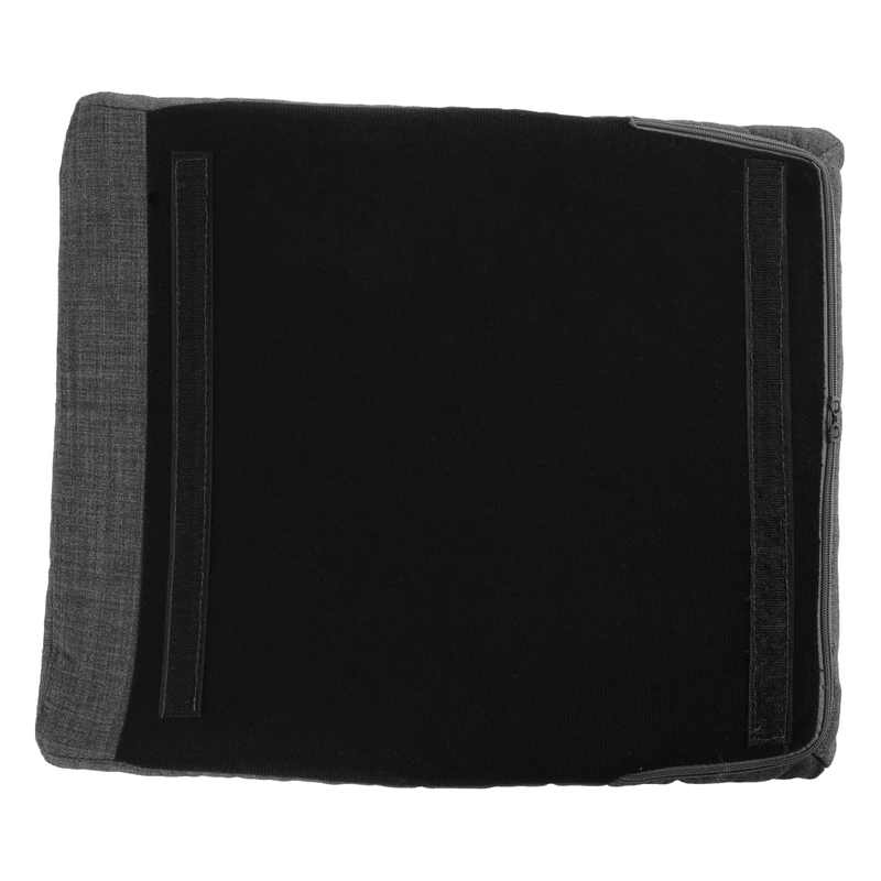 Casa si Gradina - Mobilier - Scaune si fotolii - Fotolii - Fotoliu balansoar, material textil gri/lemn, HARPER - Infinity.ro