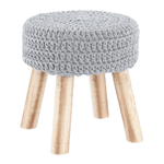 Casa si Gradina - Mobilier - Scaune si fotolii - Tabureti - Taburet, lana gri, NAIDA - Infinity.ro