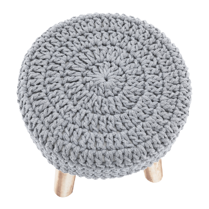 Casa si Gradina - Mobilier - Scaune si fotolii - Tabureti - Taburet, lana gri, NAIDA - Infinity.ro