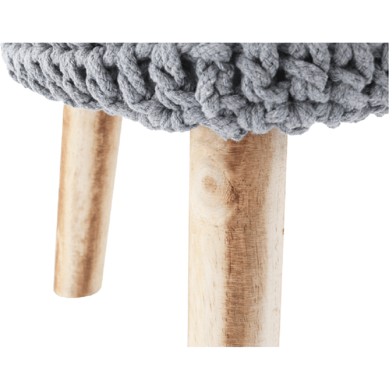 Casa si Gradina - Mobilier - Scaune si fotolii - Tabureti - Taburet, lana gri, NAIDA - Infinity.ro