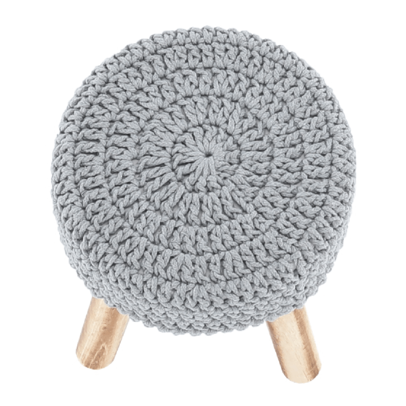 Casa si Gradina - Mobilier - Scaune si fotolii - Tabureti - Taburet, lana gri, NAIDA - Infinity.ro