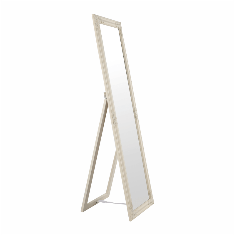 Casa si Gradina - Decoratiuni - Oglinzi - Oglinda, cadru din lemn culoarea smantanii, MALKIA TIP 12 - Infinity.ro