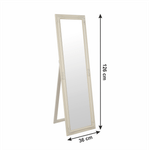 Casa si Gradina - Decoratiuni - Oglinzi - Oglinda, cadru din lemn culoarea smantanii, MALKIA TIP 12 - Infinity.ro