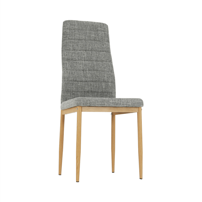 Casa si Gradina - Mobilier - Scaune si fotolii - Scaune - Scaun, material textil gri deschis/cadru metalic fag, COLETA NOVA - Infinity.ro