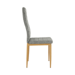 Casa si Gradina - Mobilier - Scaune si fotolii - Scaune - Scaun, material textil gri deschis/cadru metalic fag, COLETA NOVA - Infinity.ro