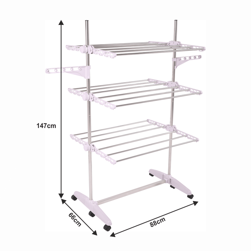 Market - Spalare si intretinere rufe - Uscatoare de rufe si accesorii - Uscator de haine, alb, DENAL - Infinity.ro