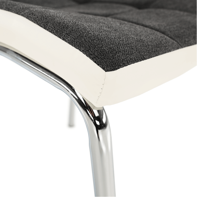 Casa si Gradina - Mobilier - Scaune si fotolii - Scaune - Scaun bucatarie, gri inchis/alb, GERDA NEW - Infinity.ro