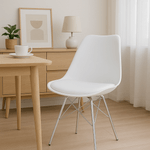 Casa si Gradina - Mobilier - Scaune si fotolii - Scaune - Scaun, alb/crom, TAMORA - Infinity.ro