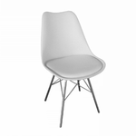 Casa si Gradina - Mobilier - Scaune si fotolii - Scaune - Scaun, alb/crom, TAMORA - Infinity.ro