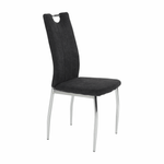 Casa si Gradina - Mobilier - Scaune si fotolii - Scaune - Scaun dining, textil gri maro/crom, OLIVA NEW - Infinity.ro