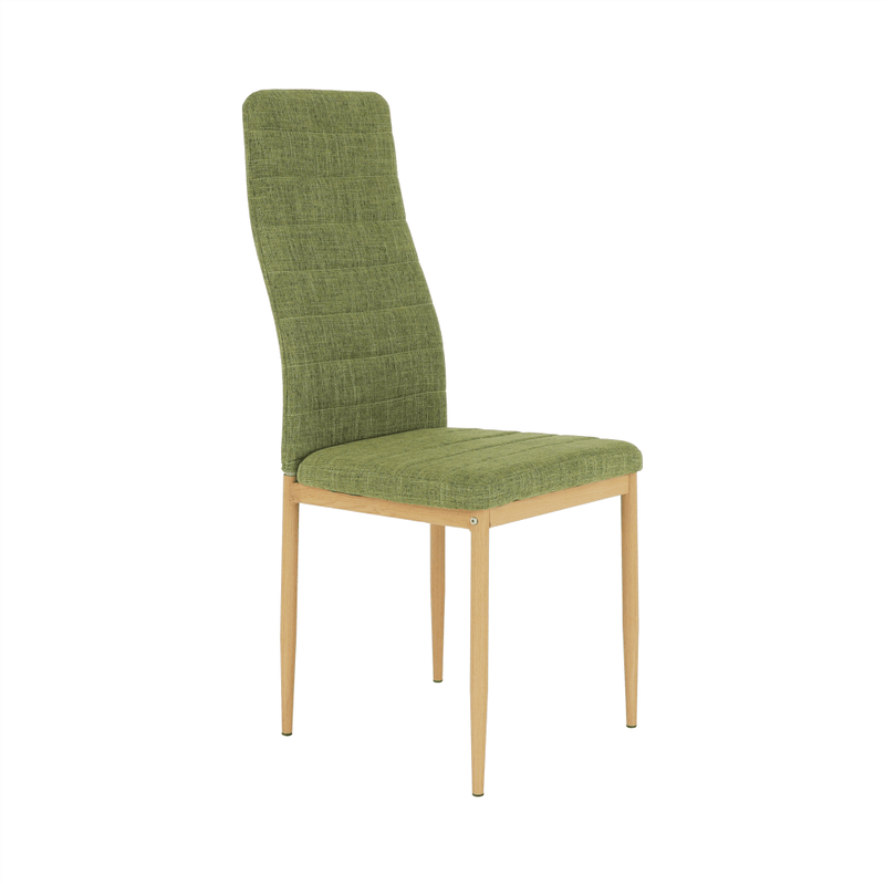 Casa si Gradina - Mobilier - Scaune si fotolii - Scaune - Scaun, material textil verde/cadru metalic fag, COLETA NOVA - Infinity.ro