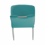 Casa si Gradina - Mobilier - Scaune si fotolii - Scaune - Scaun bucatarie, piele ecologica albastru petrol/crom, OLIVA NEW - Infinity.ro