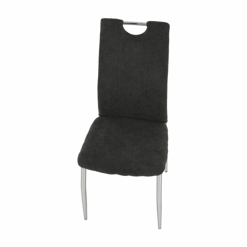 Casa si Gradina - Mobilier - Scaune si fotolii - Scaune - Scaun dining, textil gri maro/crom, OLIVA NEW - Infinity.ro