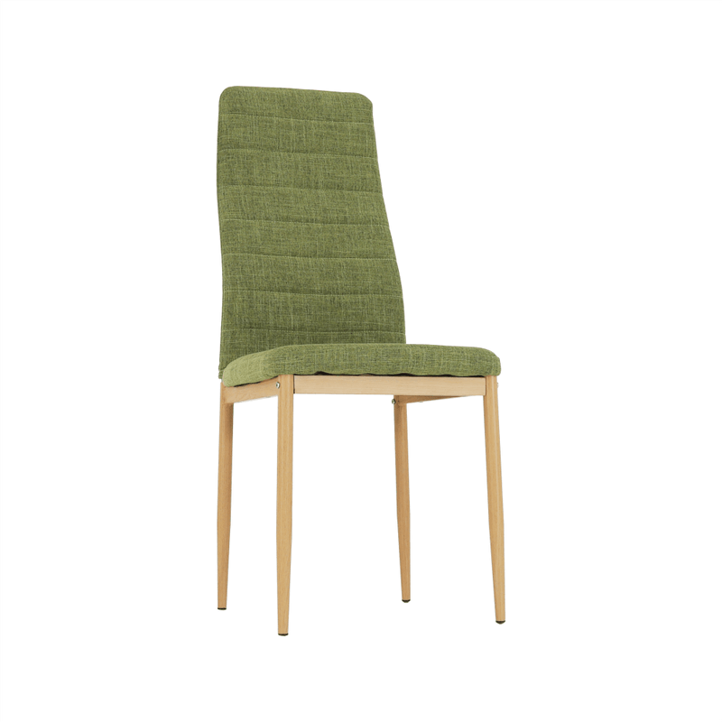 Casa si Gradina - Mobilier - Scaune si fotolii - Scaune - Scaun, material textil verde/cadru metalic fag, COLETA NOVA - Infinity.ro