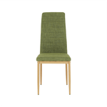 Casa si Gradina - Mobilier - Scaune si fotolii - Scaune - Scaun, material textil verde/cadru metalic fag, COLETA NOVA - Infinity.ro