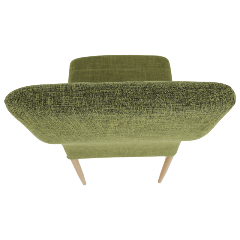 Casa si Gradina - Mobilier - Scaune si fotolii - Scaune - Scaun, material textil verde/cadru metalic fag, COLETA NOVA - Infinity.ro