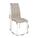 Casa si Gradina - Mobilier - Scaune si fotolii - Scaune - Scaun dining, bej/crom, GERDA NEW - Infinity.ro