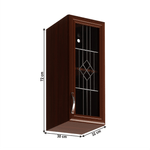 Casa si Gradina - Mobilier - Dulapuri si sifoniere - Dulapuri - Dulap superior G30S cu geam, model dreapta, nuc Milano, SICILIA - Infinity.ro