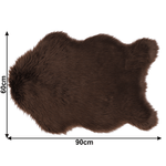 Casa si Gradina - Textile si covoare - Covoare - Covoare casa - Blana artificiala 60x90 cm, maro, EBONY TYP 3 - Infinity.ro