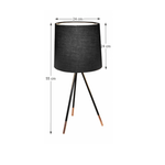 Casa si Gradina - Corpuri si surse de iluminat - Veioze si lampi - Veioze - Lampa de masa, negru, JADE TYP 4 8008-44A - Infinity.ro