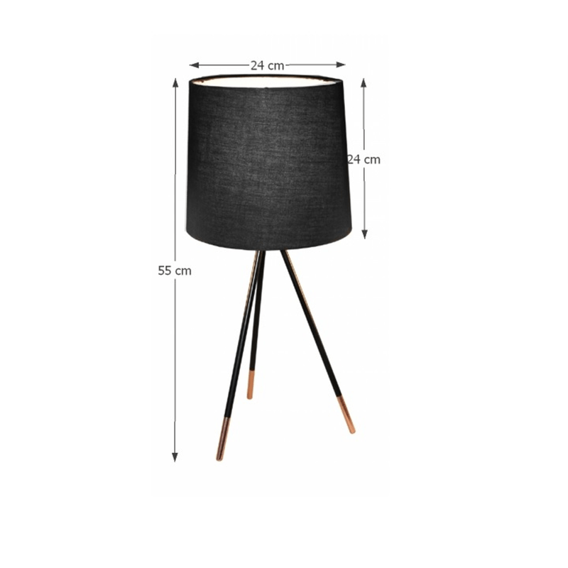 Casa si Gradina - Corpuri si surse de iluminat - Veioze si lampi - Veioze - Lampa de masa, negru, JADE TYP 4 8008-44A - Infinity.ro