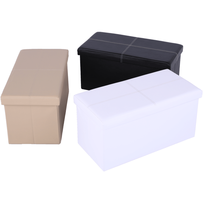 Casa si Gradina - Mobilier - Scaune si fotolii - Tabureti - Taburet pliabil, piele eco maro, IMRA - Infinity.ro